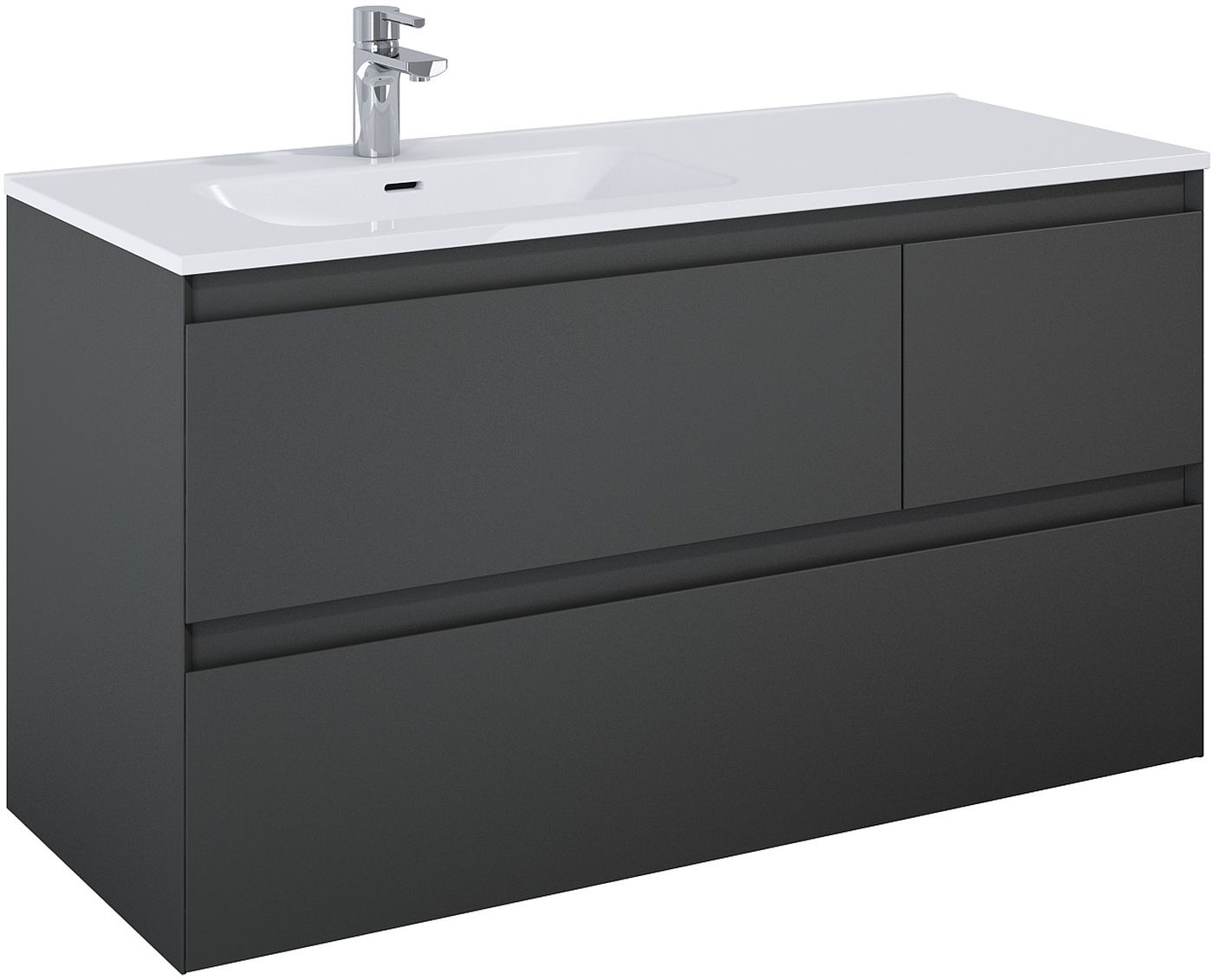 Elita Split szafka 120x45,8x63,5 cm podumywalkowa wisząca anthracite matt RE012006156010