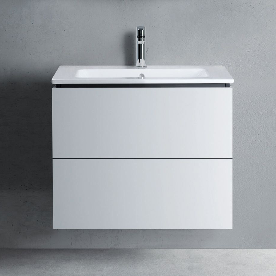 Duravit L-Cube szafka 82 cm podumywalkowa wisząca biały mat LC624101818