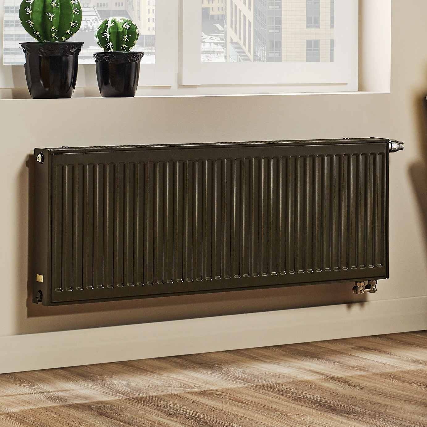 Purmo Ventil Compact grzejnik płytowy 60x90 cm podłączenie dolne biały CV22 600x900 - Wysyłka w 24h