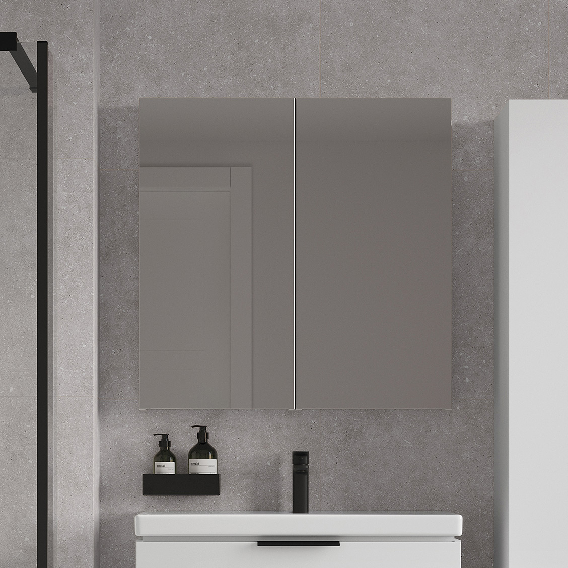 Cersanit City szafka 40 cm lustrzana wisząca biały połysk S584-022-DSM - Wysyłka w 24h