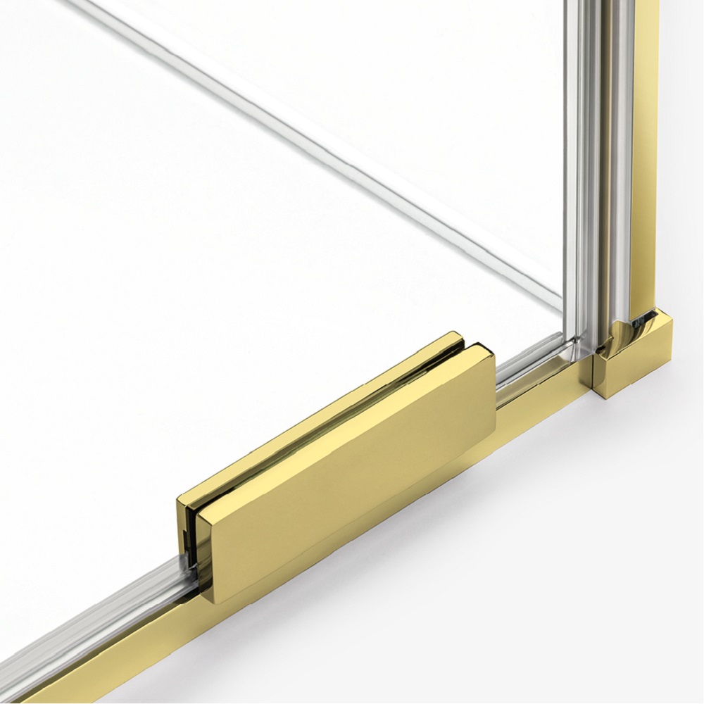 New Trendy Smart Light Gold ścianka prysznicowa walk-in 120 cm złoty połysk/szkło przezroczyste EXK-6731