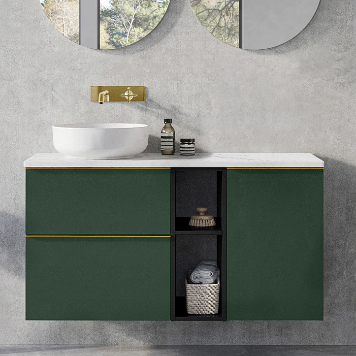 Elita Look szafka 40x44,9x63,5 cm boczna wisząca forest green matt RE080402027010
