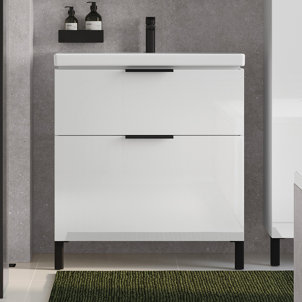 Cersanit City szafka 60 cm podumywalkowa wisząca biały połysk S584-017-DSM - Wysyłka w 24h