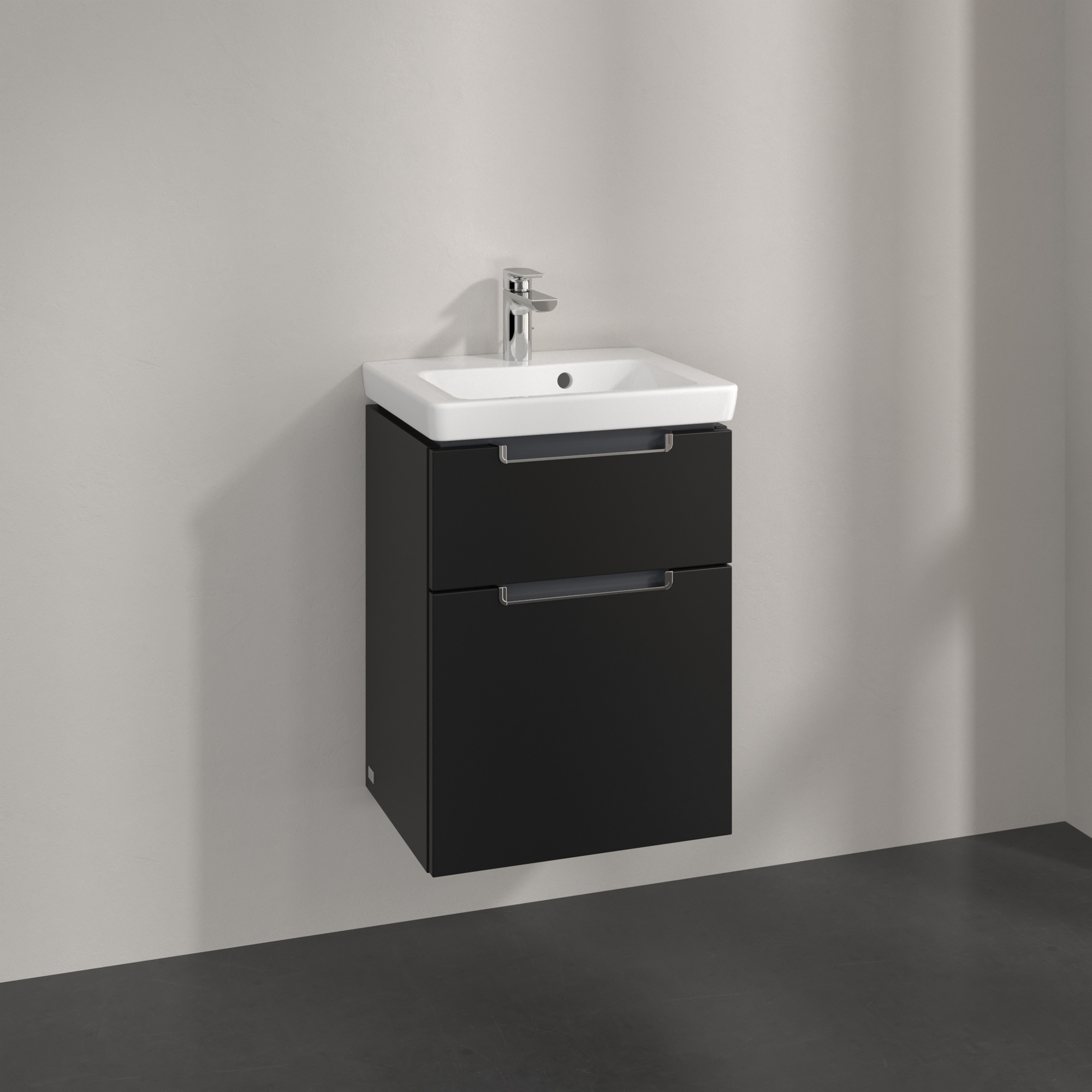 Villeroy & Boch Subway 2.0 szafka 44x35,2x59 cm podumywalkowa wisząca Volcano Black A90610VL