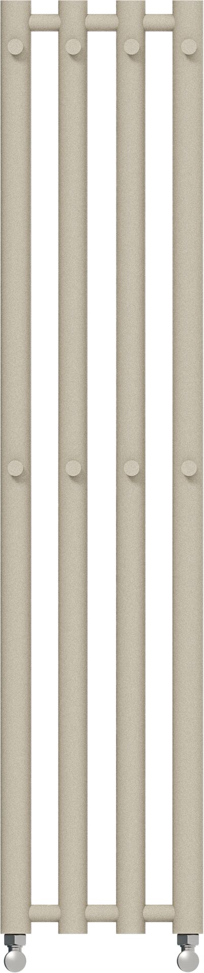 Radox Kolona W Round grzejnik łazienkowy dekoracyjny 120x26 cm podłączenie dolne piaskowy jasny RX-KLO.YW370F.1200.4