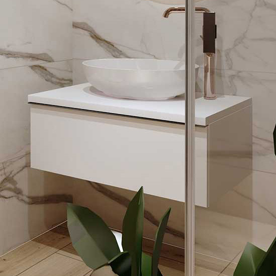 Elita Look szafka 80x44,9x28,1 cm podumywalkowa wisząca white matt RE080803025290