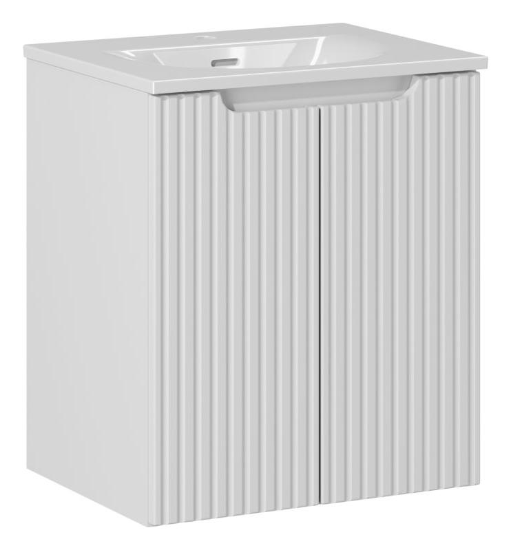 Zestaw Comad Nova White szafka 50 cm wisząca z umywalką Sky 50x40 cm biały SET-NOW 50CM D SKY 50