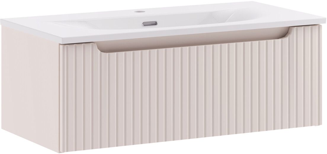 Zestaw Comad Nova Cashmere szafka 80 cm podumaywalkowa wisząca z umywalką meblową Sky kaszmir SET-NOC 80CM 1S SKY 3 - Wysyłka w 24h