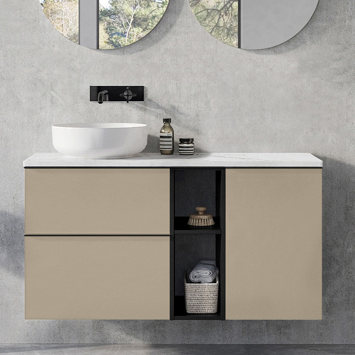 Elita Look szafka 40x44,9x63,5 cm boczna wisząca fume matt RE080400027020