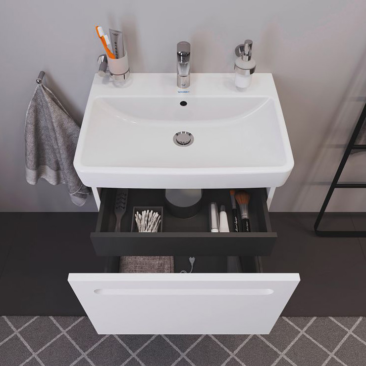Duravit No.1 szafka 59 cm podumywalkowa wisząca biały mat N14382018180000
