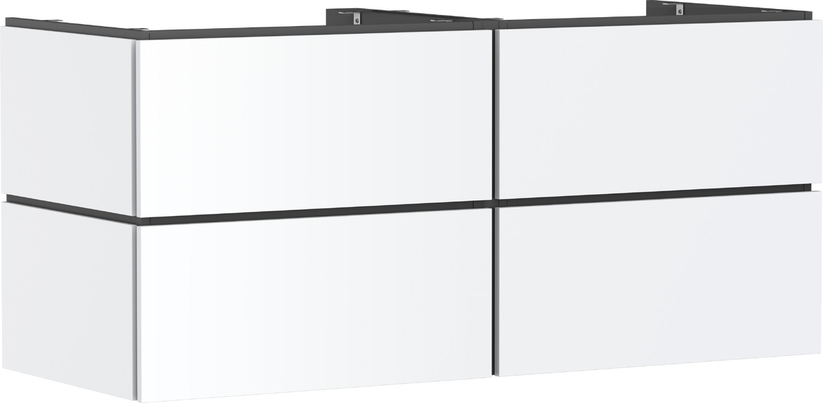 Hansgrohe Xilesa E szafka 137,5x55x62 cm podumywalkowa wisząca biała 54305700