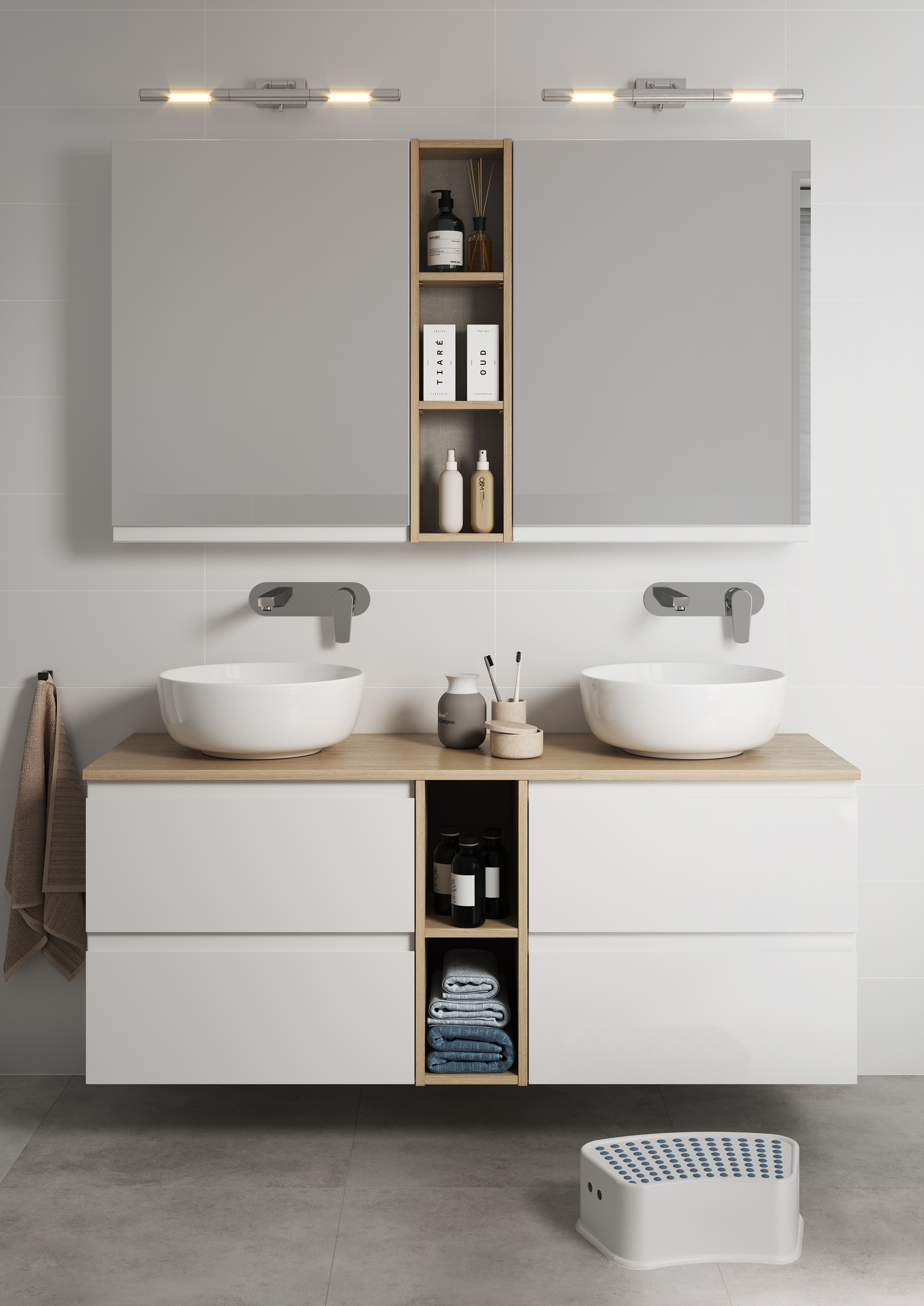 Cersanit Modo szafka 59,5x44,7x57 cm podumywalkowa wisząca biała S590-042 - Wysyłka w 24h