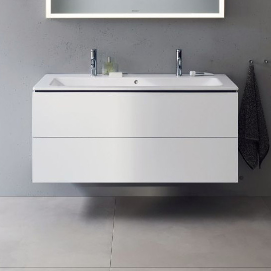 Duravit L-Cube szafka 122 cm podumywalkowa wisząca biały mat LC624301818