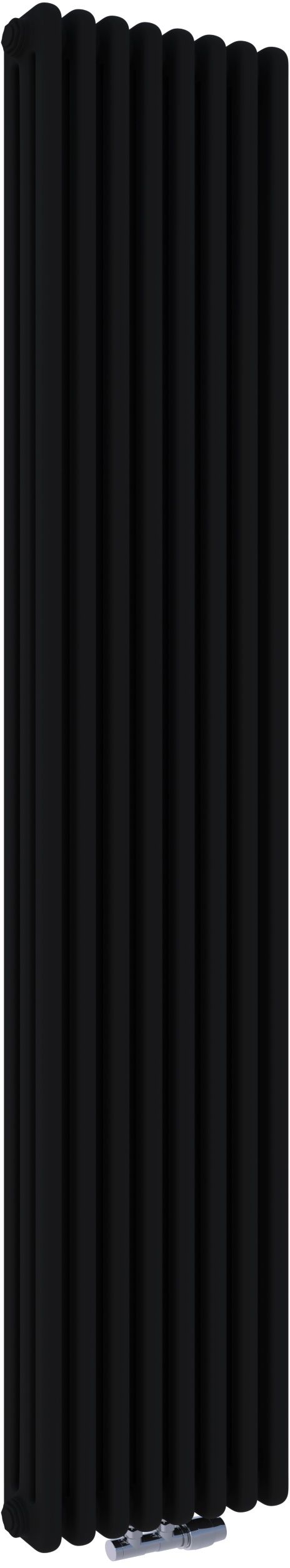 Irsap Tesi 3 grzejnik pokojowy 200x36 cm podłączenie dolne czarny mat IRS-TES-3200-08 K1