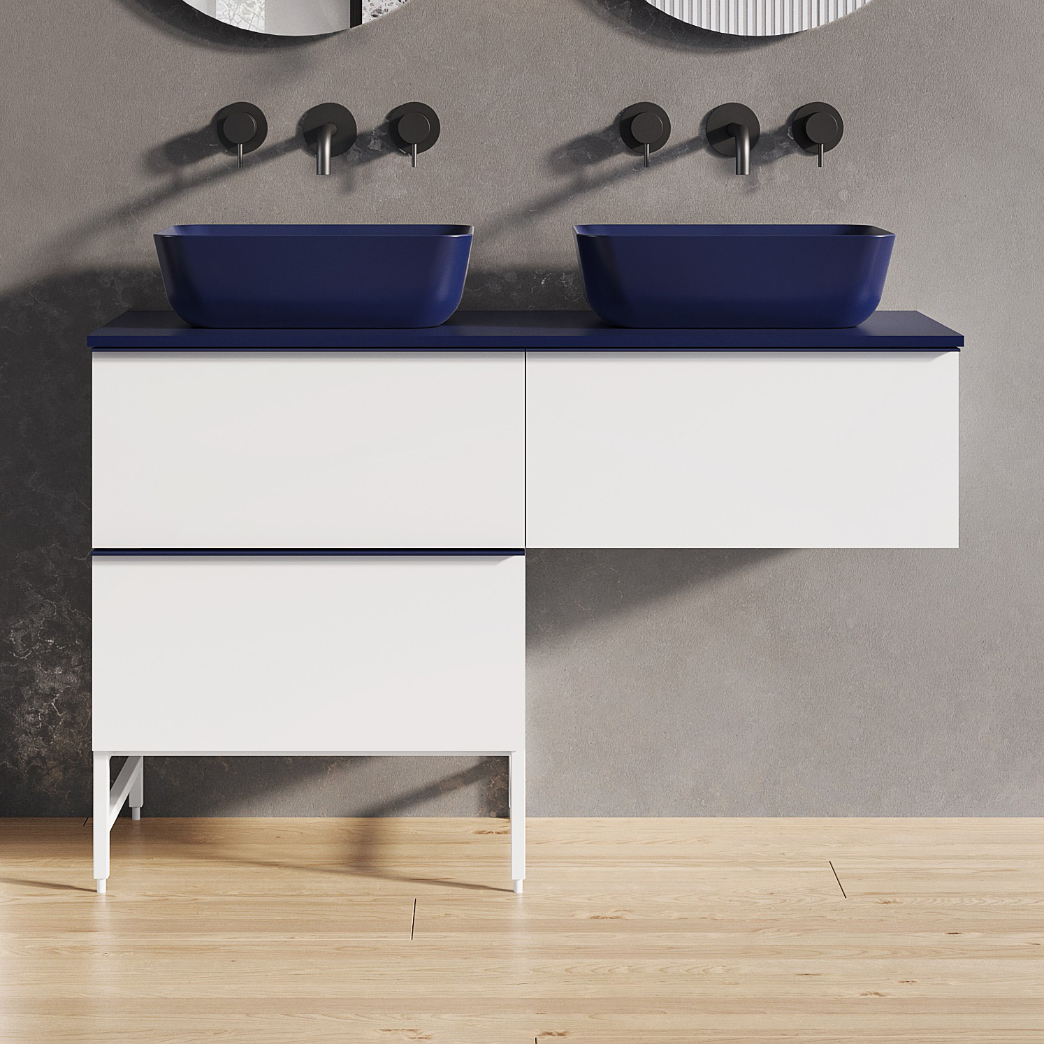Elita Look szafka 60x44,9x28,1 cm podumywalkowa wisząca white matt RE010603025290