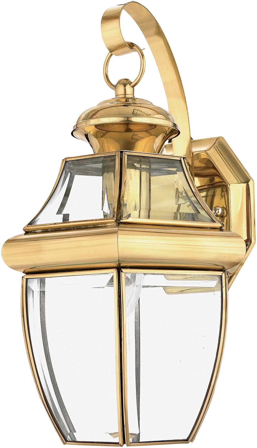 Elstead Lighting Newbury kinkiet zewnętrzny 1x60 W lakierowana polerowany mosiądz QZ-NEWBURY2-M-PB