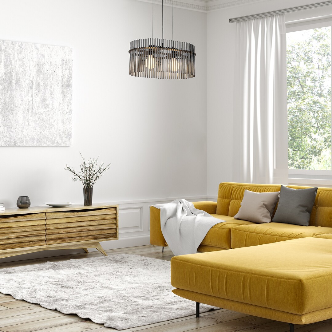 Rabalux Inesa lampa wisząca 2x40 W czarna-przydymiona 72262 - Wysyłka w 24h
