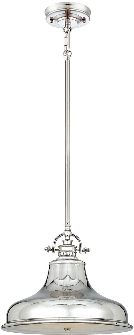 Elstead Lighting Emery lampa wisząca 1x60 W imperialne srebro QZ-EMERY-P-M-IS
