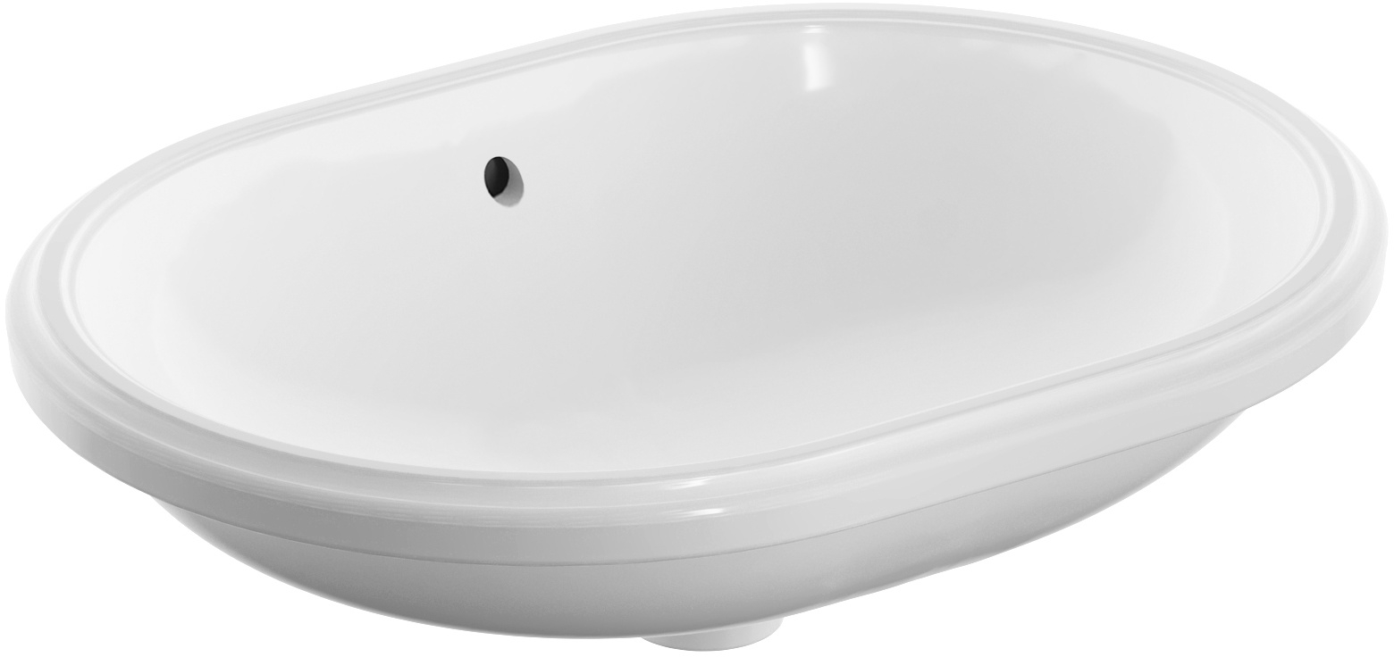 Geberit Variform umywalka 55x40 cm podblatowa owalna KeraTect biała 500.757.00.2
