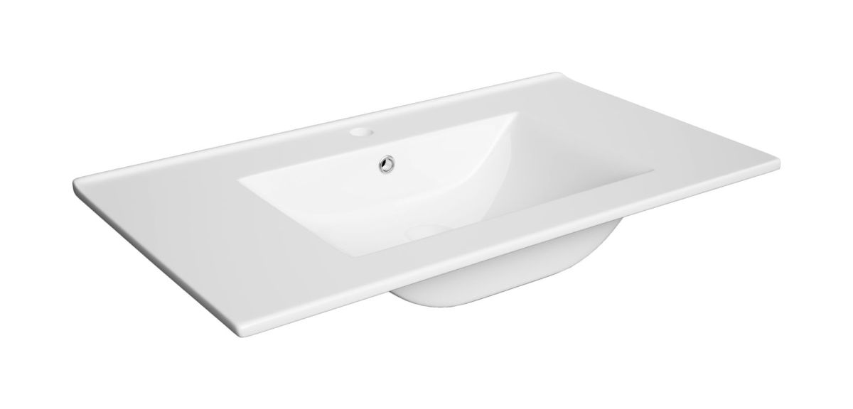 Defra Plan umywalka 80x46 cm prostokątna meblowa biała 1724