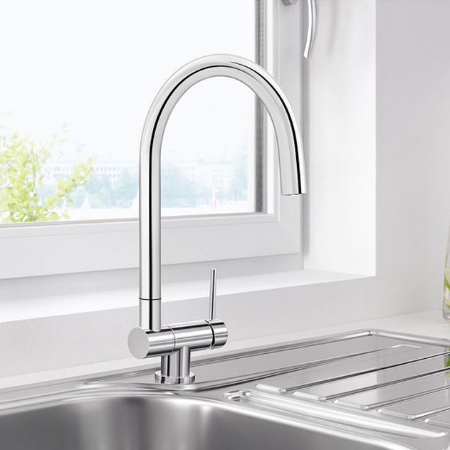 Blanco Coressa-F bateria kuchenna stojąca podokienna chrom 521543 - Wysyłka w 24h