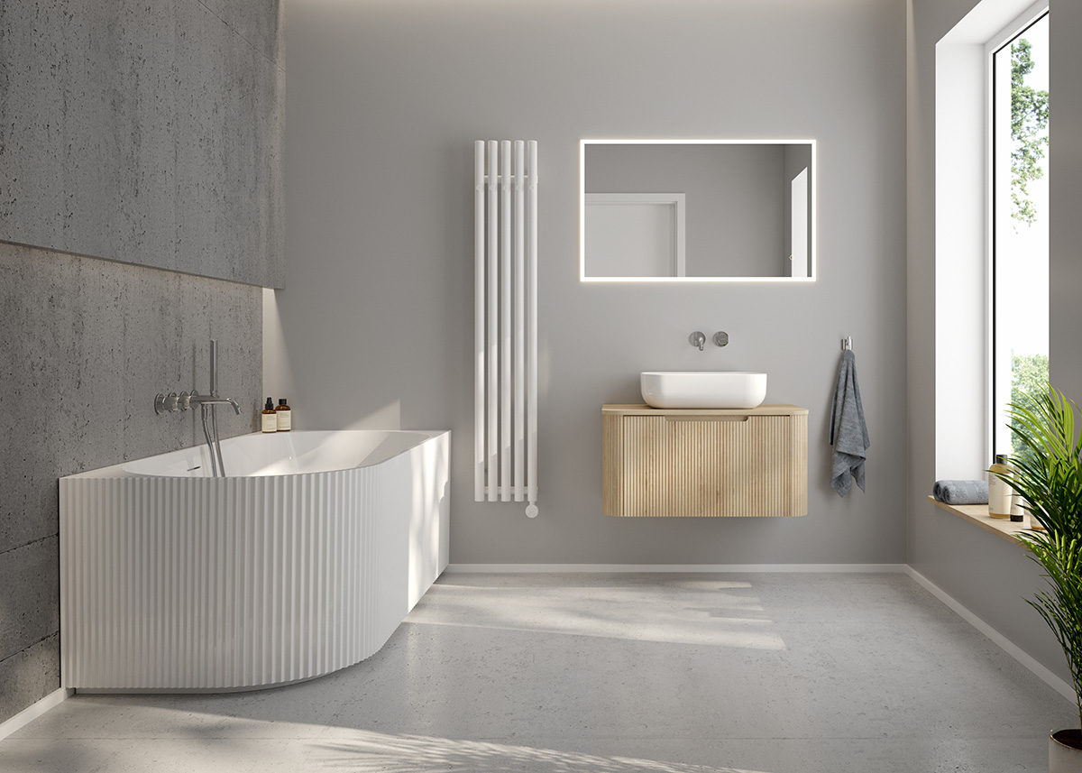 Oltens Hamnes szafka 80 cm podumywalkowa wisząca z blatem dąb 68669060 - Wysyłka w 24h
