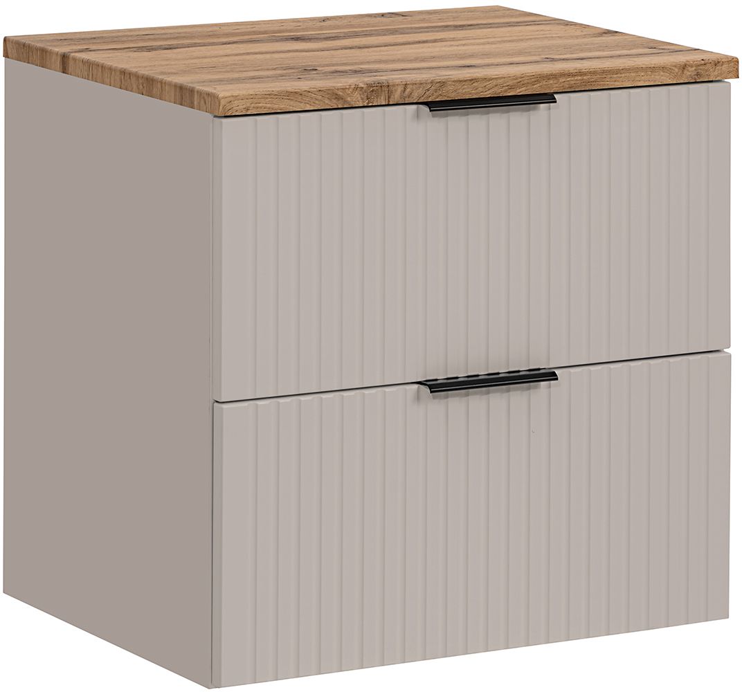 Zestaw Comad Adel Cashmere szafka z blatem 60 cm wisząca kaszmir SET-ADC B WOTAN 60CM