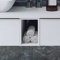 Elita Look szafka 20x45,1x28,1 cm boczna wisząca white matt RE110201025290