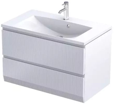 Oristo Brylant szafka 79,6x45,5x50 cm podumywalkowa wisząca biała OR36-SD2S-80-2R