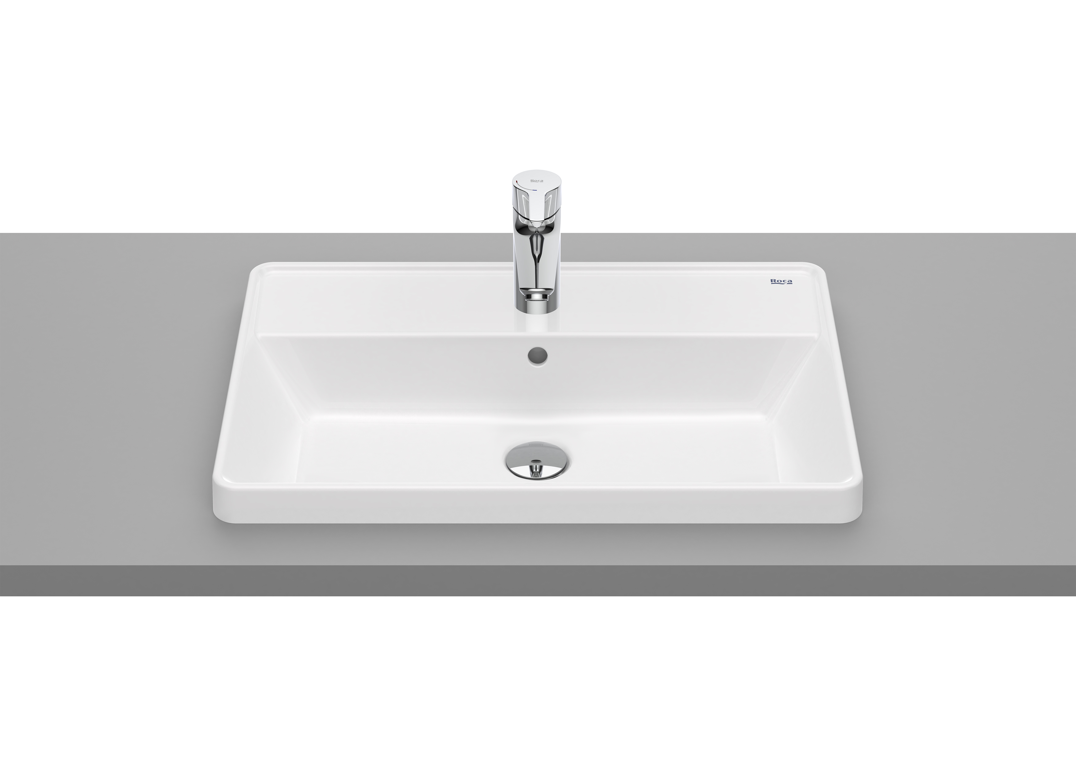 Roca Gap Square umywalka 60x39 cm prostokątna wpuszczana biała A3270YAS00 - Wysyłka w 24h
