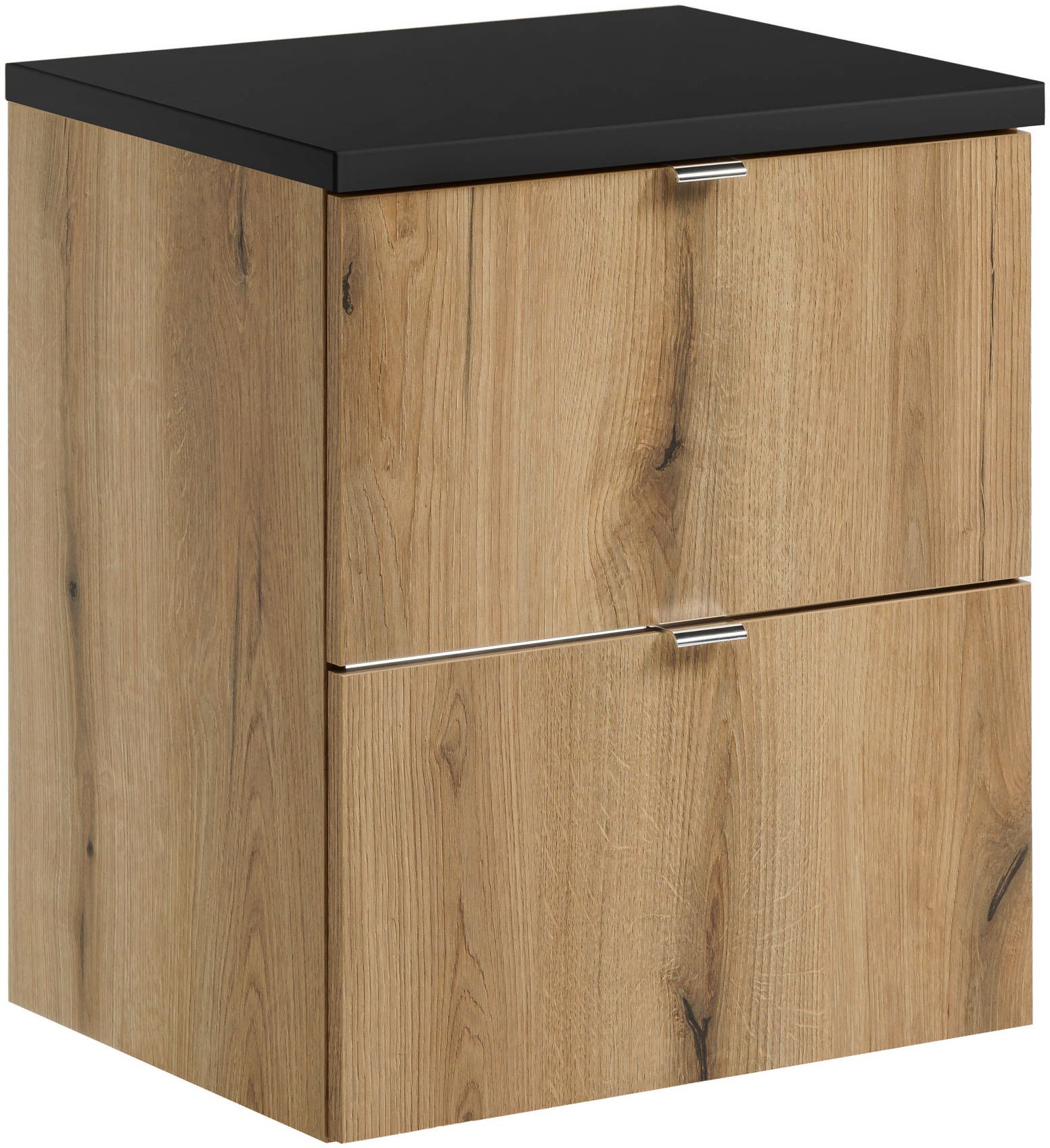 Zestaw Comad Nova Oak/Black szafka z blatem 50 cm wisząca dąb/czarny SET-NOA B BLACK 50CM S