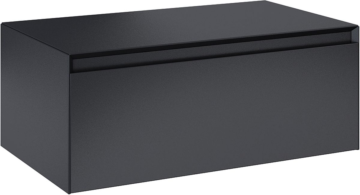 Elita Split Slim szafka 80x45,8x31,9 cm wisząca z blatem black matt RE080804057160