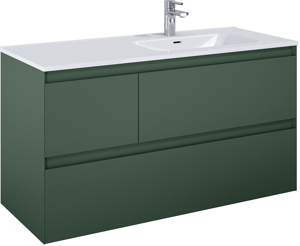 Elita Split szafka 120x45,8x63,5 cm podumywalkowa wisząca prawa forest green matt RE012005157010 - Wysyłka w 24h