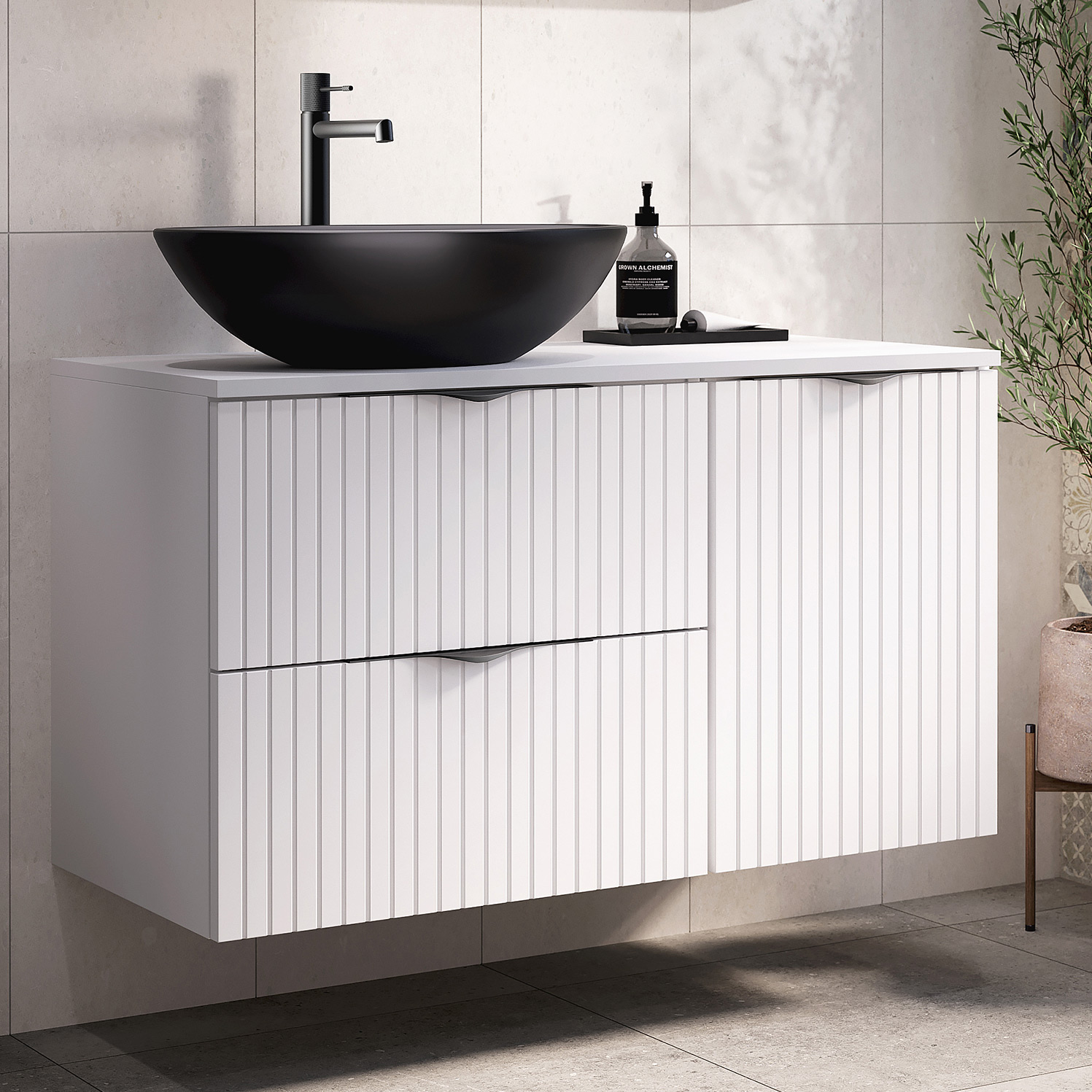 Cersanit Tirso szafka 40x44,7x55,1 cm boczna wisząca biała S1015-002 - Wysyłka w 24h