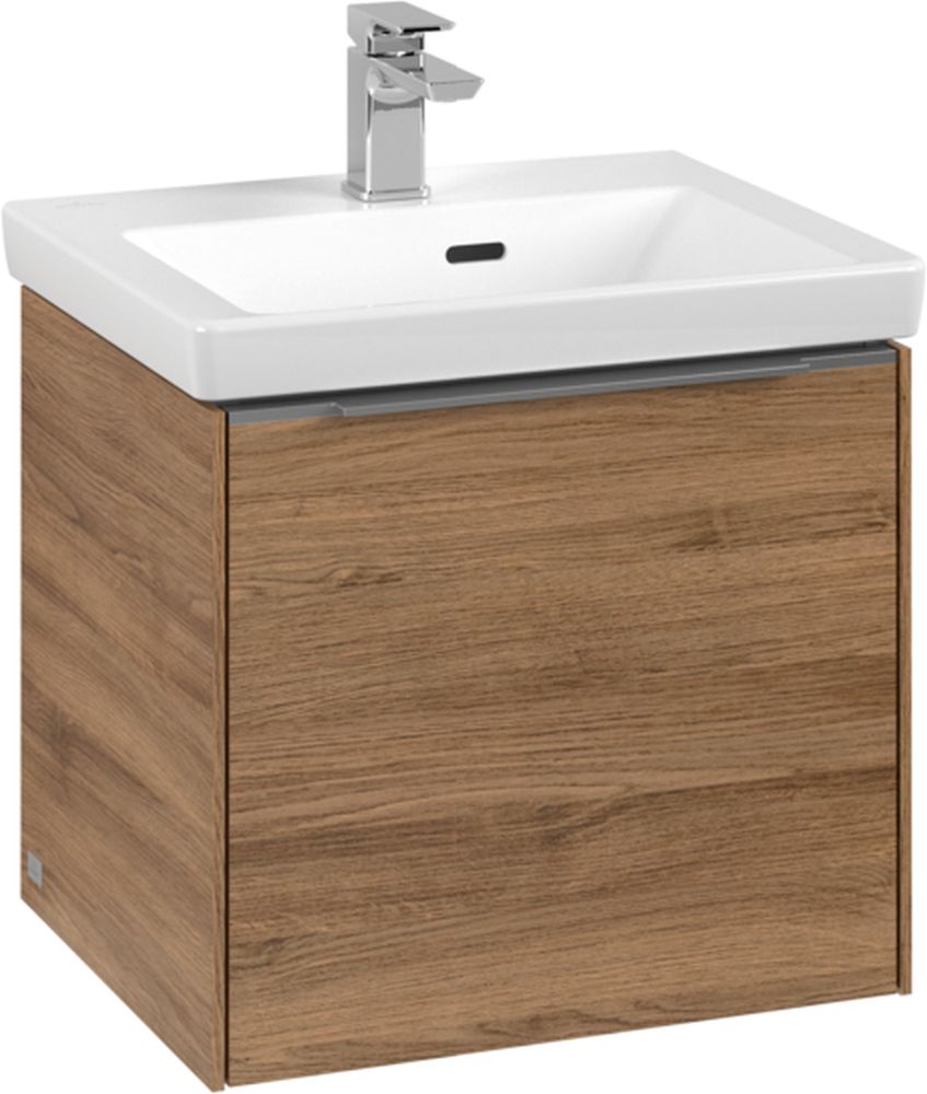 Villeroy & Boch Subway 3.0 szafka 47,3 cm podumywalkowa wisząca z oświetleniem LED Oak Kansas C580L0RH