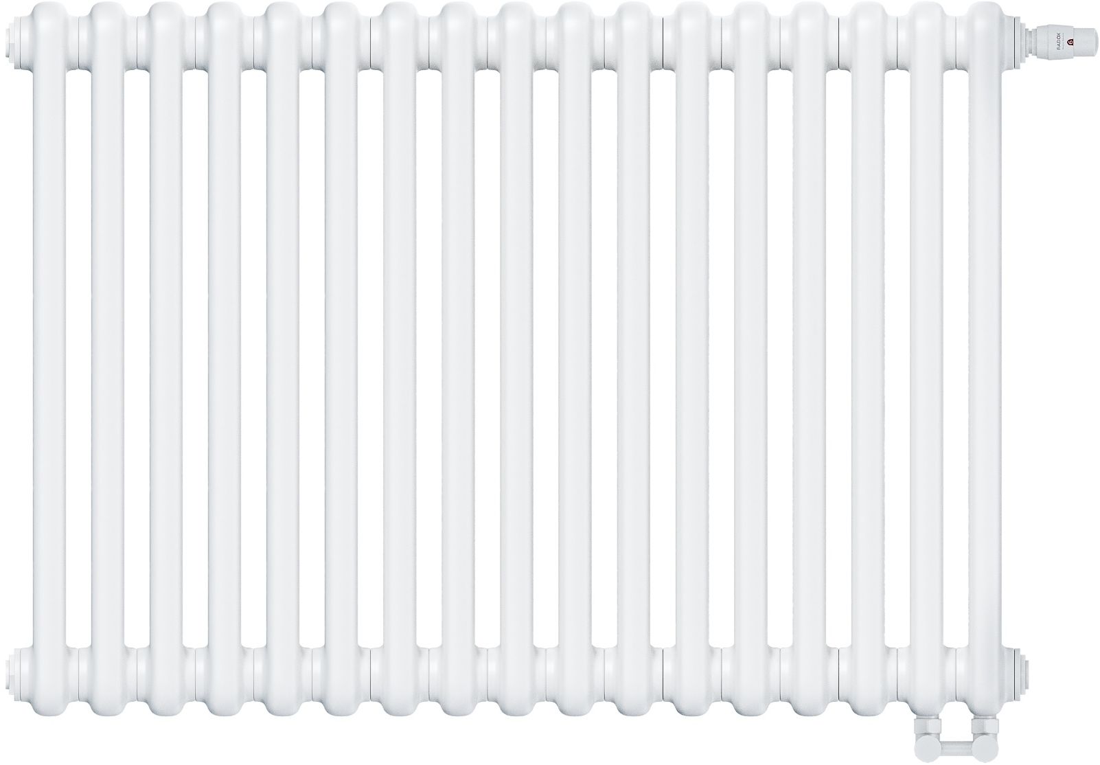 Irsap Tesi 2 grzejnik pokojowy 60x76,5 cm podłączenie dolne biały IRS-TES-2060-17-B25