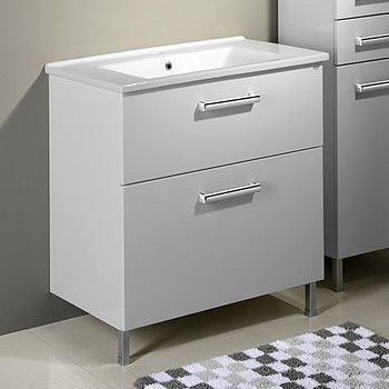 Aqualine Vega szafka 82 cm podumywalkowa wisząca biała VG083