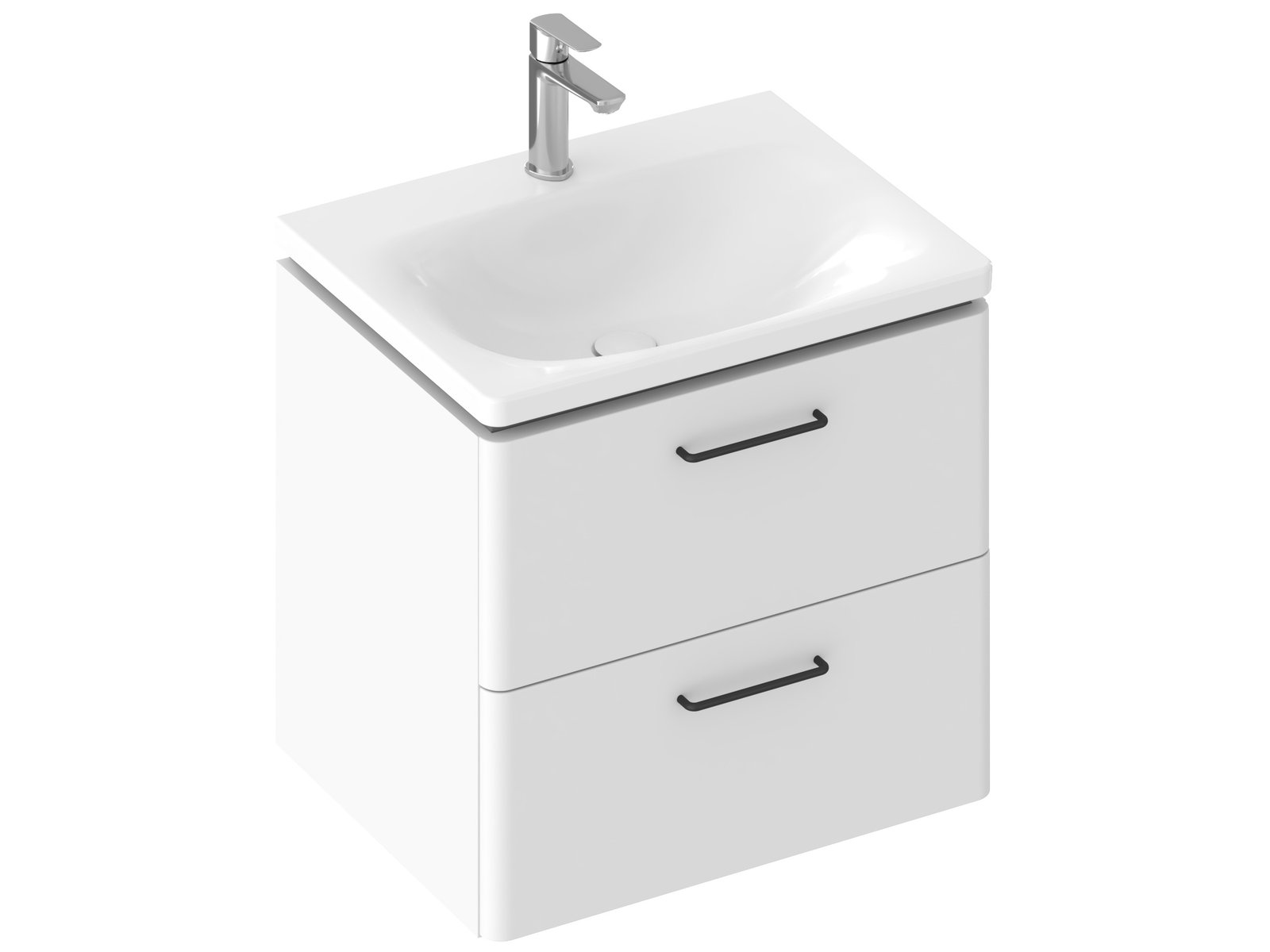 Ravak Balance szafka 50x46,5x50 cm podumywalkowa wisząca biała X000001813
