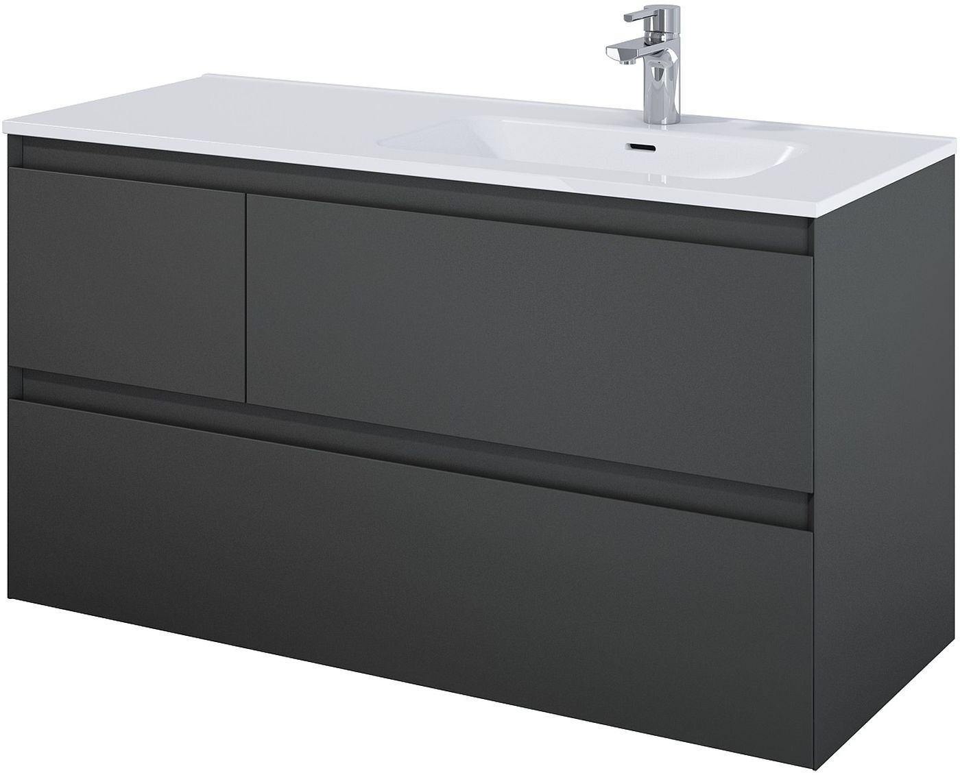 Elita Split szafka 120x45,8x63,5 cm podumywalkowa wisząca anthracite matt RE012005156010
