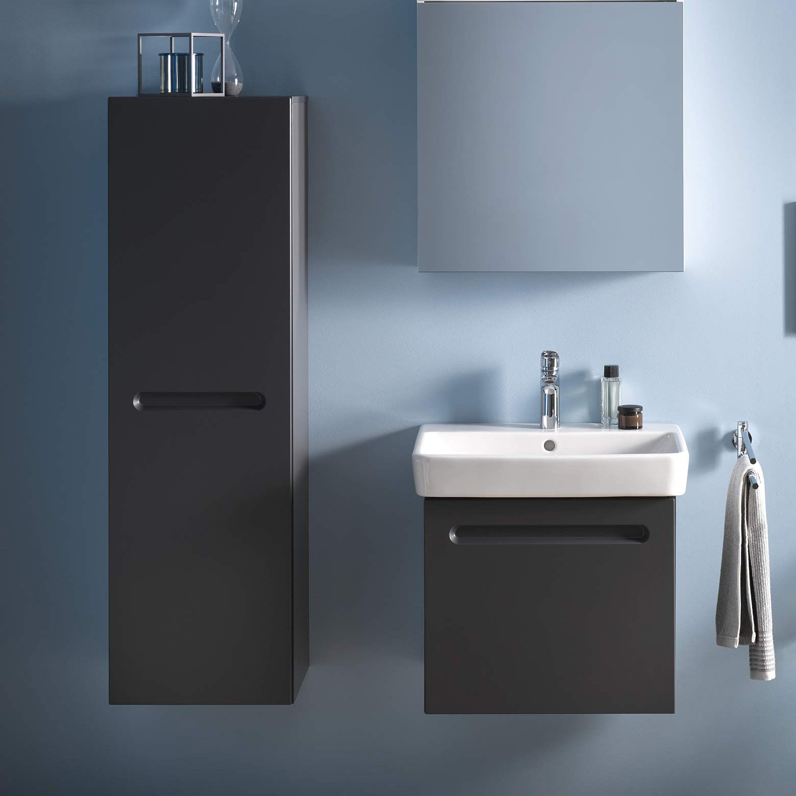 Duravit No.1 szafka 40 cm półwysoka wisząca prawa grafit mat N11308R49490000 - Wysyłka w 24h