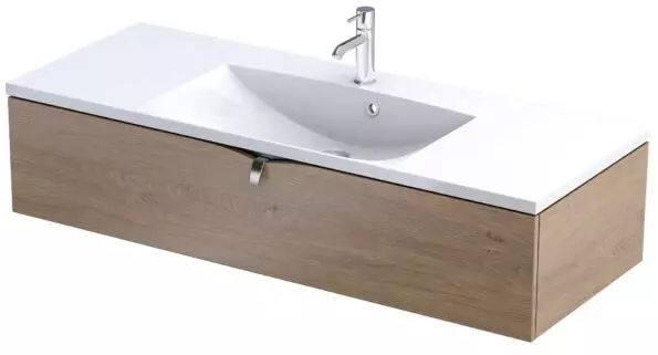 Oristo Siena szafka 119,6x45,5x25 cm podumywalkowa wisząca dąb kamienny OR45-SD1S-120-78