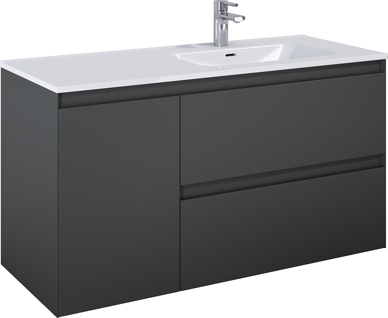Elita Split szafka 120x45,8x63,5 cm podumywalkowa wisząca anthracite matt RE011205256010