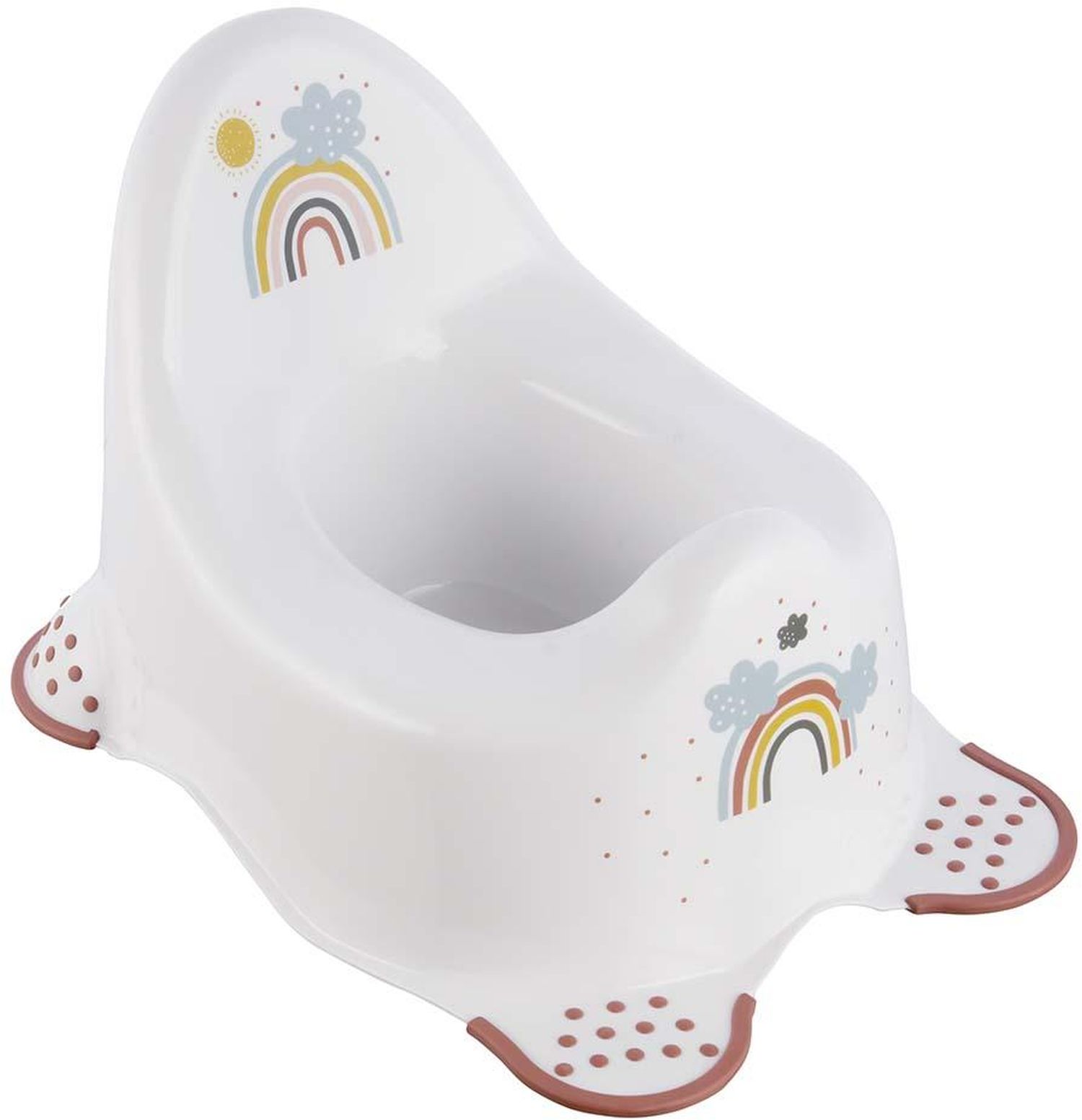 Keeeper Adam Rainbow nocnik dziecięcy antypoślizgowy biały z tęczą 1864810029700