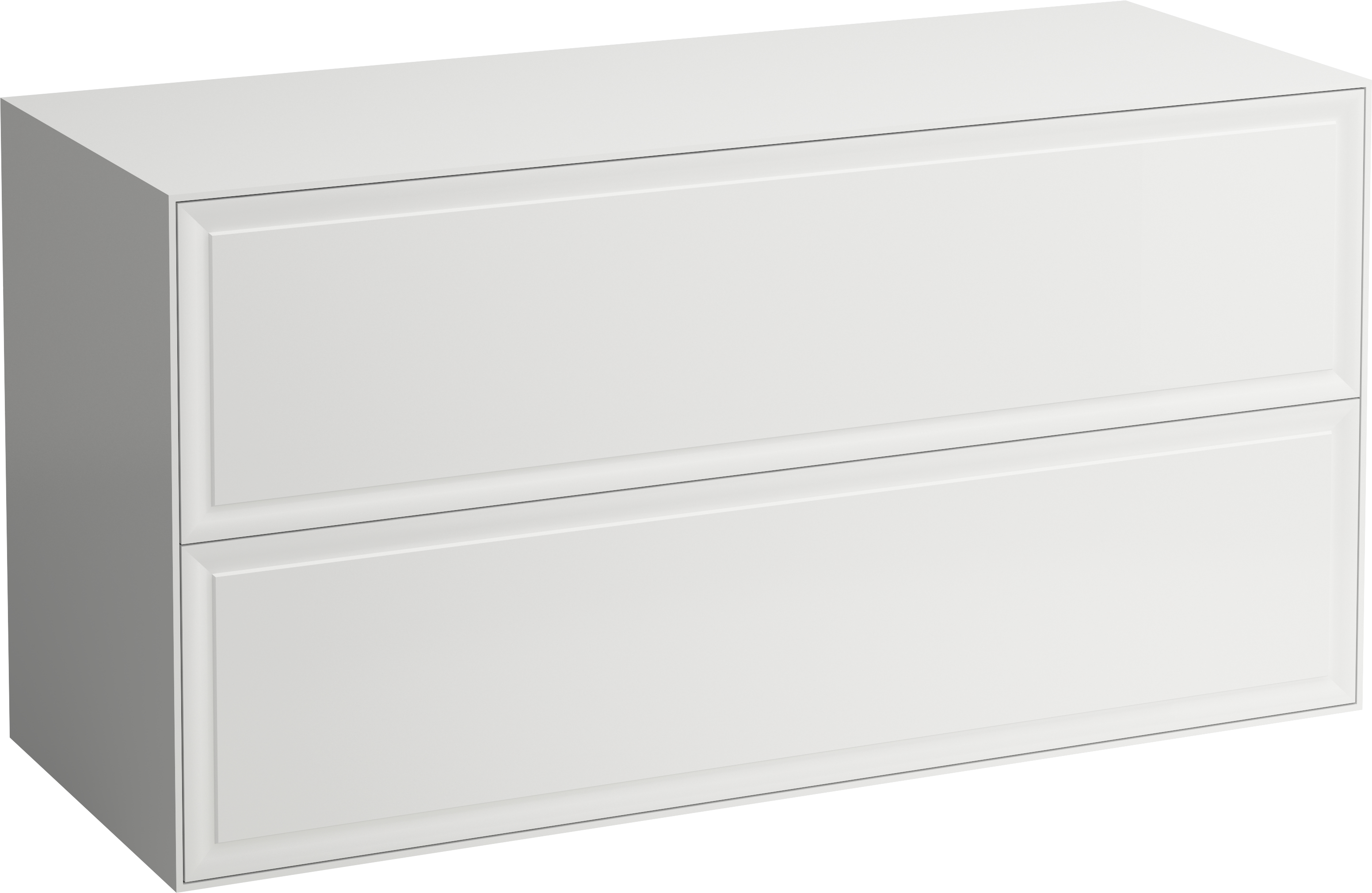 Laufen The New Classic szafka 117,5 cm podumywalkowa wisząca z blatem biały mat H4060260851701
