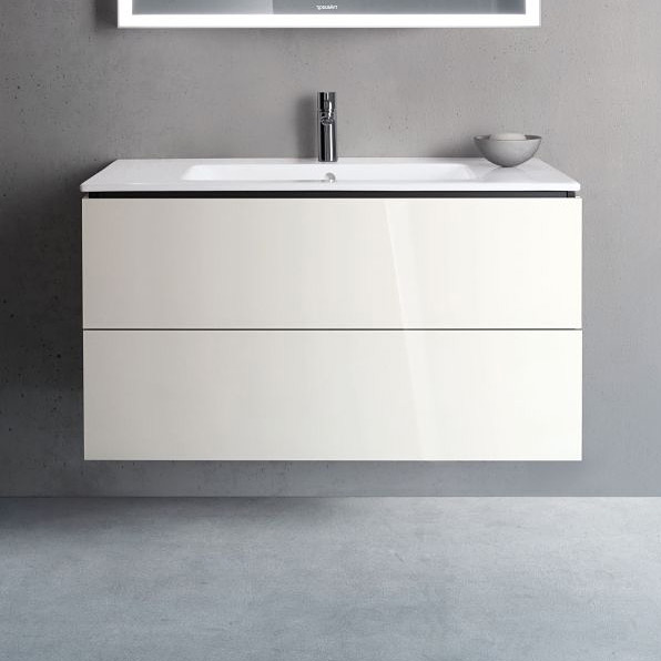 Duravit L-Cube szafka 102 cm podumywalkowa wisząca biały połysk LC624202222