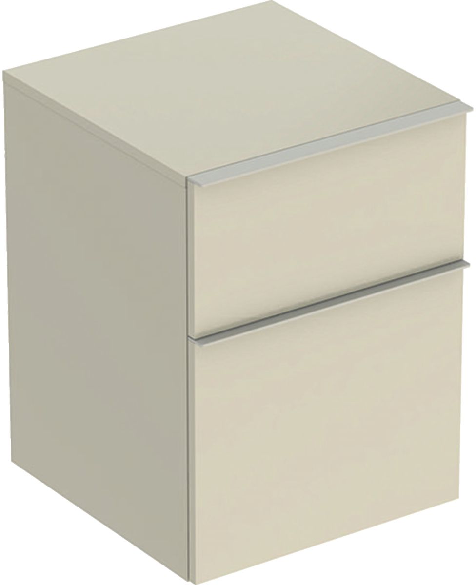 Geberit iCon szafka 45 cm boczna wisząca szary piaskowy połysk/szary piaskowy mat 502.315.JL.1