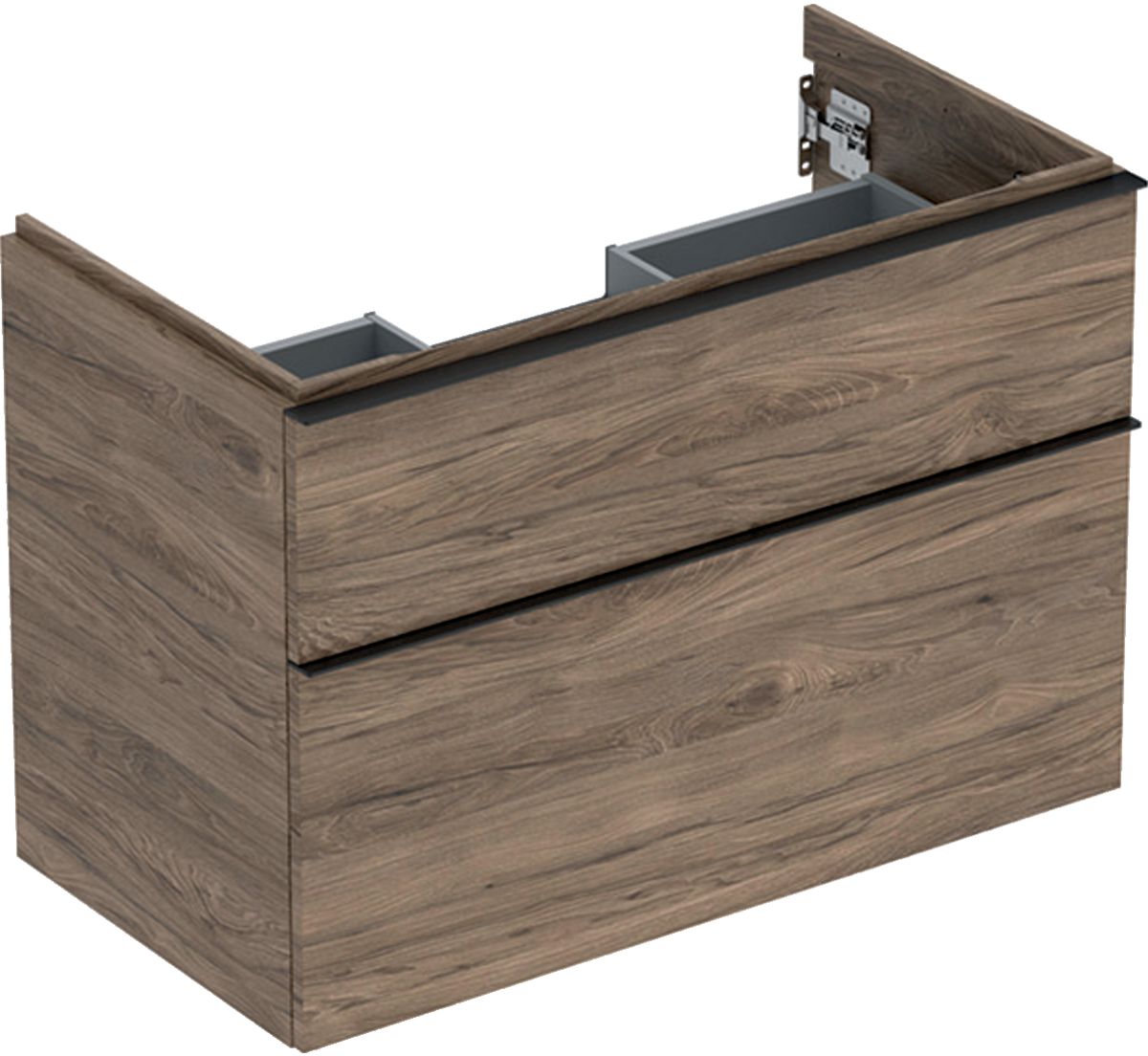 Geberit iCon szafka 88,8 cm podumywalkowa wisząca orzech hickory/lava mat 502.305.JR.1