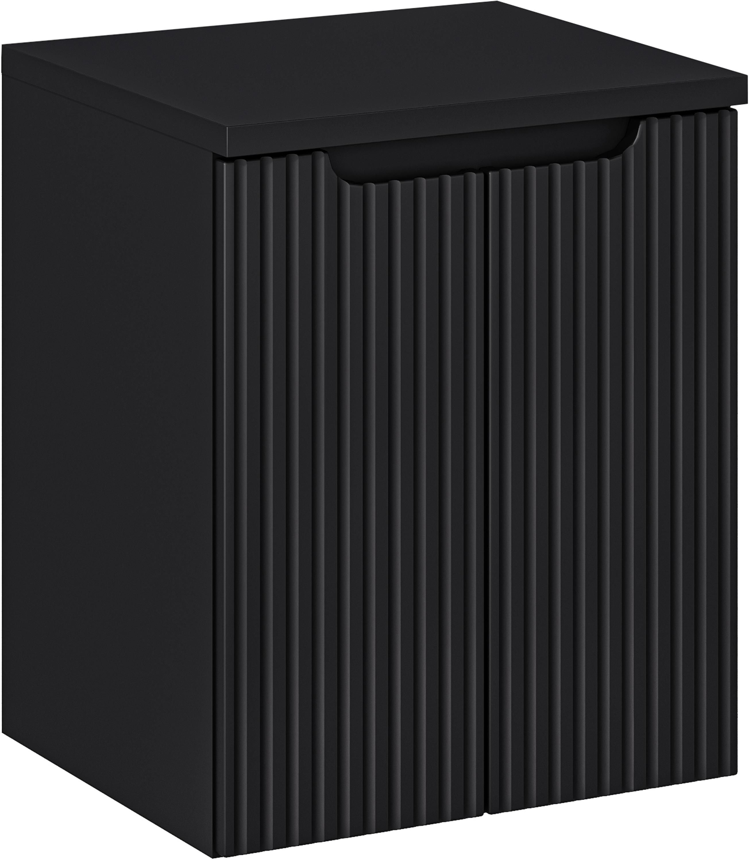 Comad Nova Black szafka 50 cm podumywalkowa wisząca z blatem czarna SET-NOB B BLACK 50CM D - Wysyłka w 24h