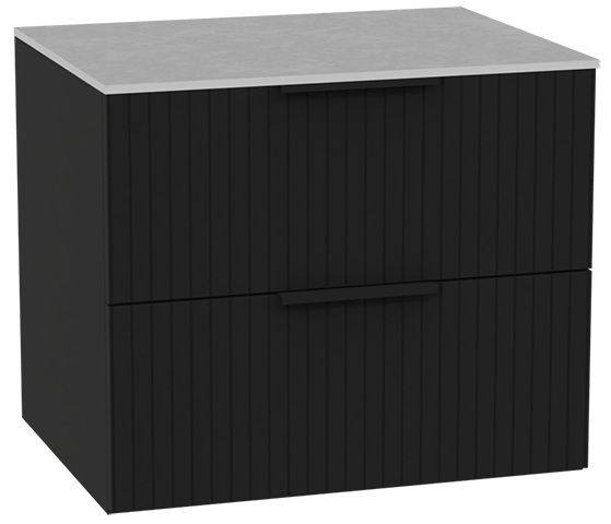 Excellent Tuto 2.0 szafka 60 cm podumywalkowa wisząca z blatem czarny-szary MLEX.2172.K.60.03SJ.BKBK