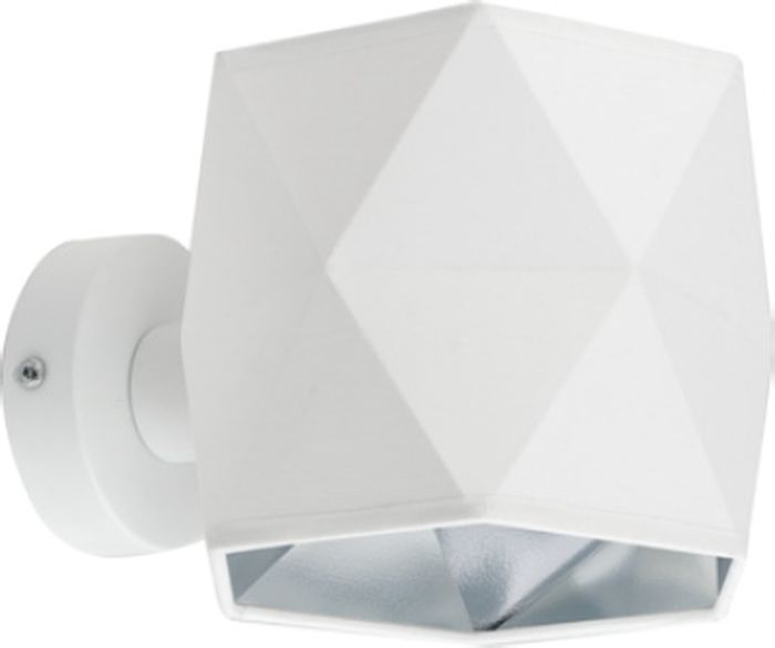 TK Lighting Siro White kinkiet 1x15W biała/srebrna 3246 - Wysyłka w 24h